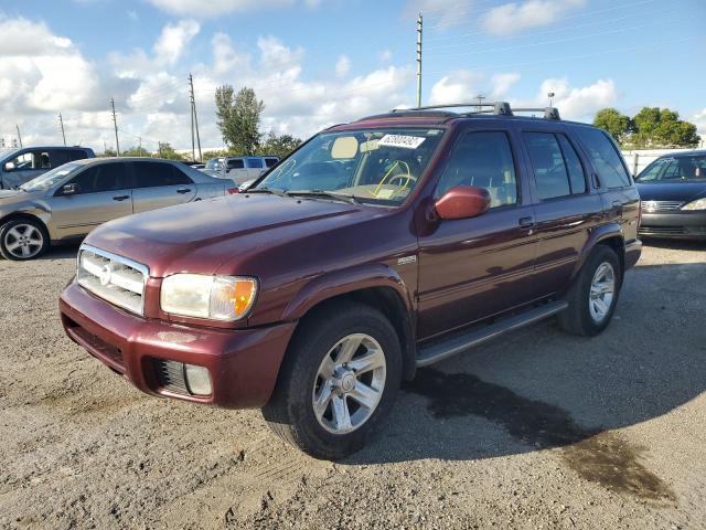 JN8DR09X04W807097 - 2004 NISSAN PATHFINDER BURGUNDY photo 2