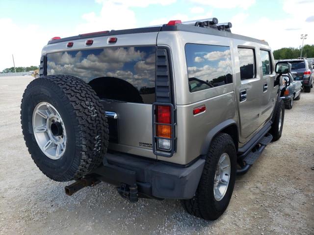 5GRGN23UX3H135727 - 2003 HUMMER H2 TAN photo 4