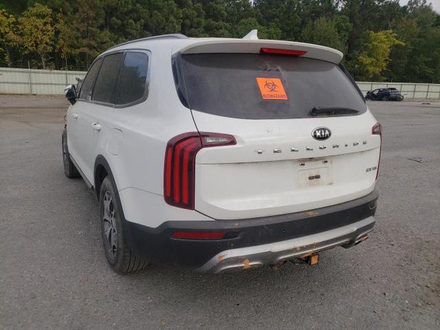 5XYP34HC4LG081370 - 2020 KIA TELLURIDE WHITE photo 3