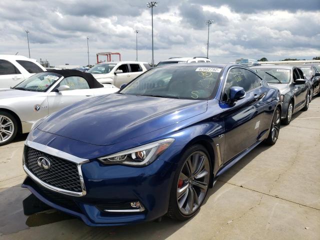 JN1FV7EK2JM530191 - 2018 INFINITI Q60 RED SP BLUE photo 2