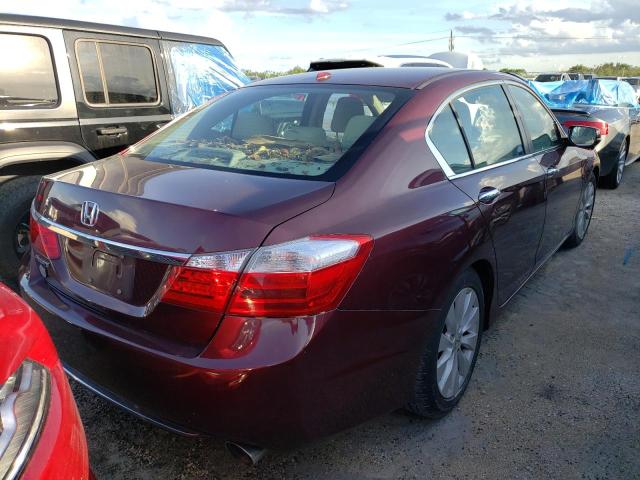 1HGCR2F87FA081501 - 2015 HONDA ACCORD EXL MAROON photo 4