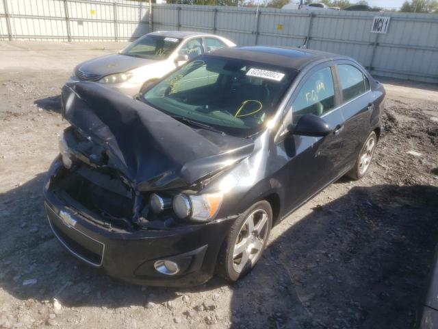 1G1JE5SH0D4236564 - 2013 CHEVROLET SONIC BLACK photo 2