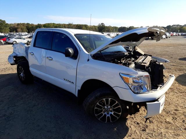 1N6AA1EF9MN519008 - 2021 NISSAN TITAN SV WHITE photo 1