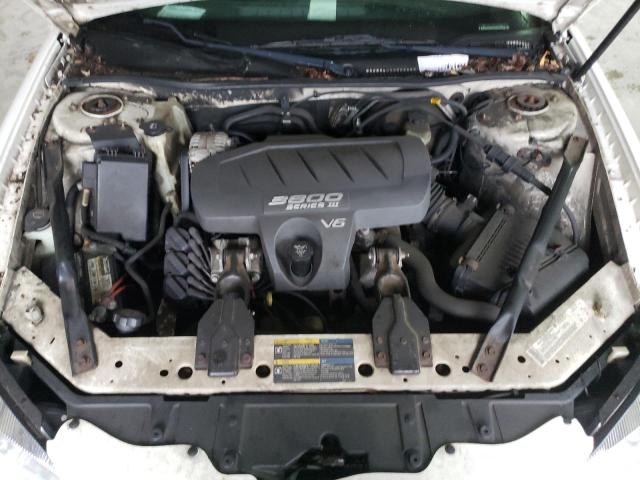 2G2WP522251145025 - 2005 PONTIAC GRAND PRIX თეთრი ფოტო 7