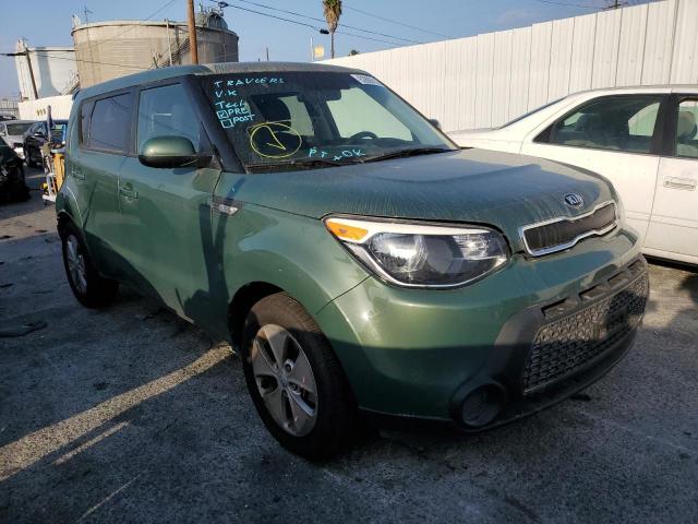 KNDJN2A24E7024138 - 2014 KIA SOUL GREEN photo 1