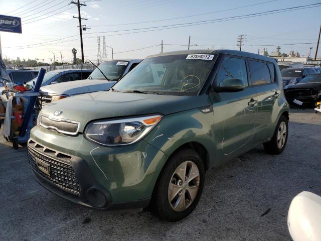 KNDJN2A24E7024138 - 2014 KIA SOUL GREEN photo 2