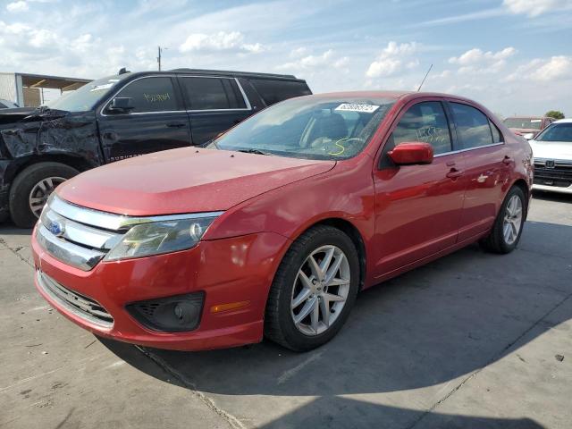 3FAHP0JA7BR273807 - 2011 FORD FUSION SEL RED photo 2