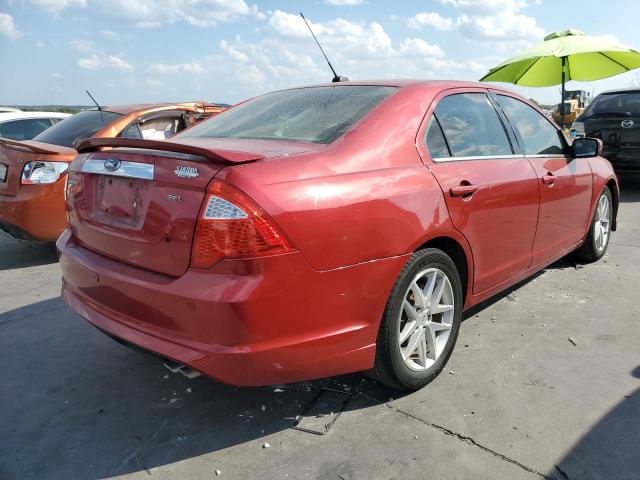 3FAHP0JA7BR273807 - 2011 FORD FUSION SEL RED photo 4