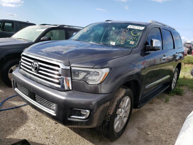 5TDYY5G1XKS072735 - 2019 TOYOTA SEQUOIA PL GRAY photo 2