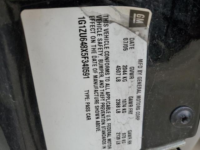 1G1ZU648X5F****** - 2005 CHEVROLET MALIBU MAX 黑色 照片 10