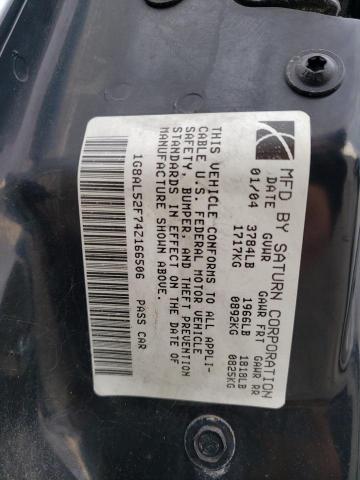 1G8AL52F74Z166506 - 2004 SATURN ION LEVEL SILVER photo 10