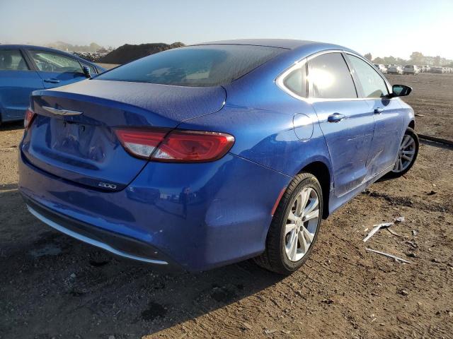 1C3CCCABXFN656230 - 2015 CHRYSLER 200 LIMITE BLUE photo 4