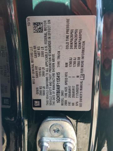 1GCHTBEA8F1135415 - 2015 CHEVROLET COLORADO L GREEN photo 10