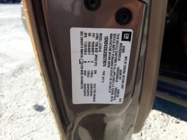 1GNDV23LX5D278674 - 2005 CHEVROLET UPLANDER L Qəhvəyi foto 10