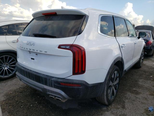 5XYP34HC3NG287380 - 2022 KIA TELLURIDE WHITE photo 4