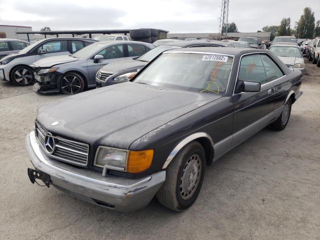 WDBCA45D3HA358923 - 1987 MERCEDES-BENZ 560 SEC BLACK photo 2