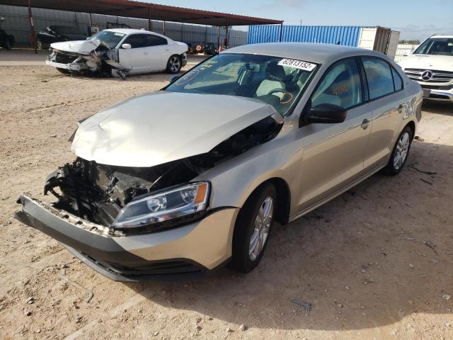 3VW2K7AJ0FM221054 - 2015 VOLKSWAGEN JETTA BASE 米色 照片 2