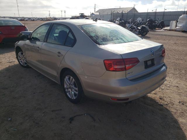 3VW2K7AJ0FM221054 - 2015 VOLKSWAGEN JETTA BASE 米色 照片 3