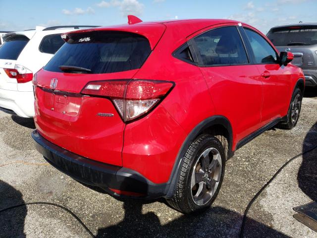 3CZRU6H59JG713047 - 2018 HONDA HR-V EX RED photo 4