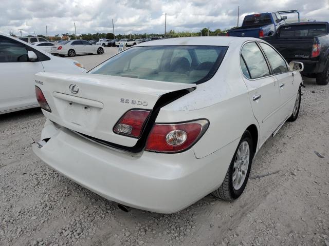 JTHBF30G636020047 - 2003 LEXUS ES 300 WHITE photo 4