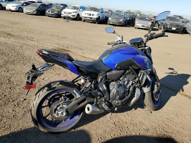 JYARM32E0NA003631 - 2022 YAMAHA MT07 BLUE photo 4