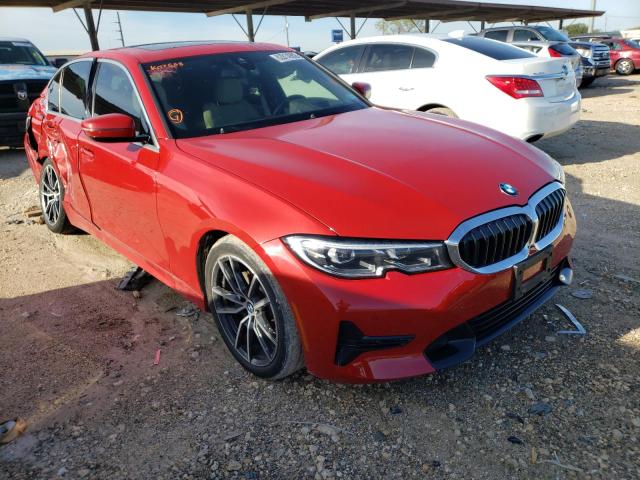 WBA5R1C55KAK07888 - 2019 BMW 330I RED photo 1