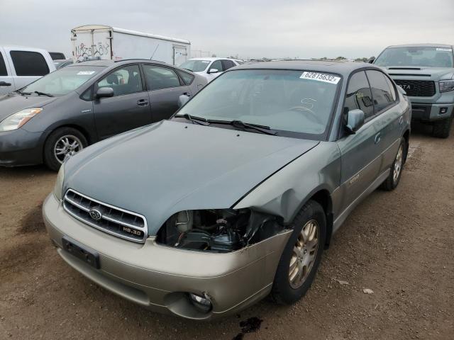 4S3BE896927208341 - 2002 SUBARU LEGACY OUT GREEN photo 2