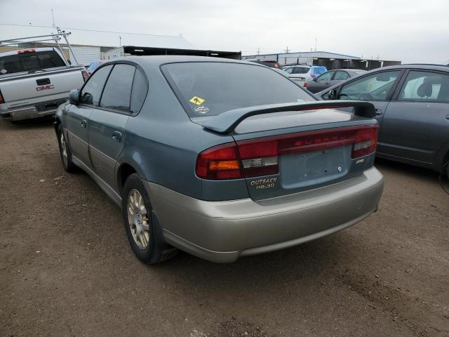 4S3BE896927208341 - 2002 SUBARU LEGACY OUT GREEN photo 3