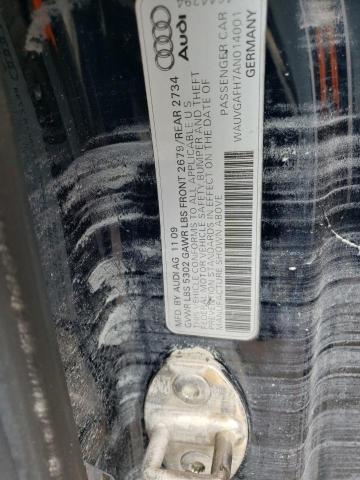 WAUVGAFH7AN014001 - 2010 AUDI S5 PRESTIG BLACK photo 10