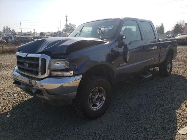 1FTSW31P94ED90805 - 2004 FORD F350 SRW S BLUE photo 2