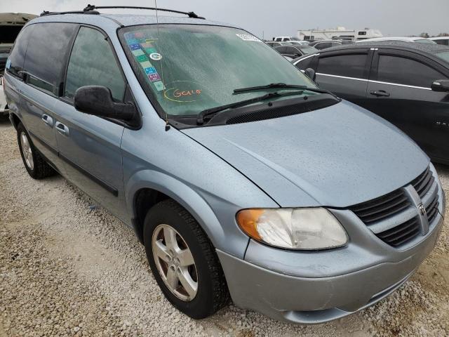 1D4GP45R05B140881 - 2005 DODGE CARAVAN SX BLUE photo 1