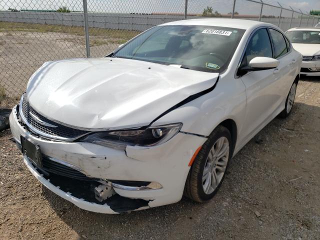 1C3CCCAB9GN147537 - 2016 CHRYSLER 200 LIMITE WHITE photo 2