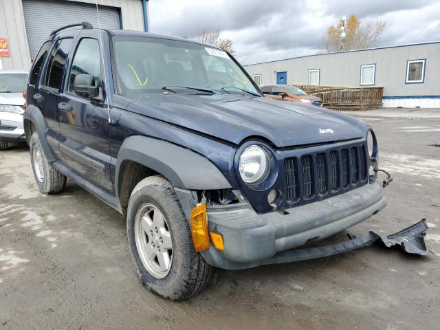 1J4GL48K36W223510 - 2006 JEEP LIBERTY SP BLUE photo 1