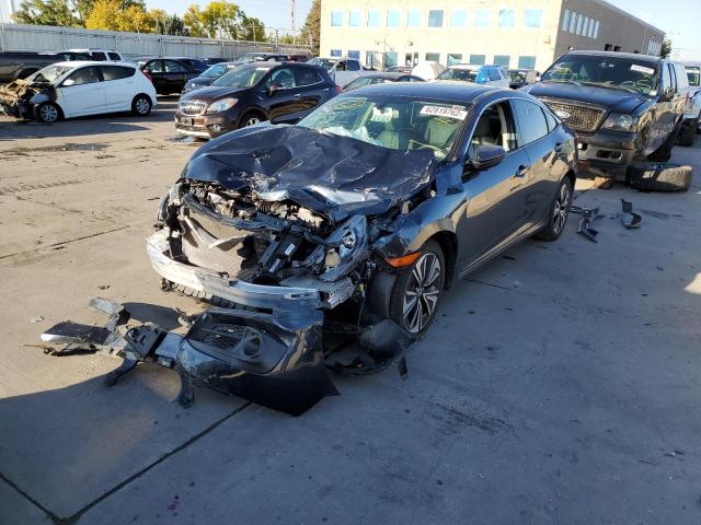 19XFC1F70HE029528 - 2017 HONDA CIVIC EXL Szary zdjęcie 2