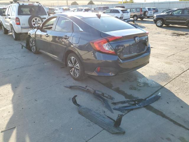 19XFC1F70HE029528 - 2017 HONDA CIVIC EXL Szary zdjęcie 3