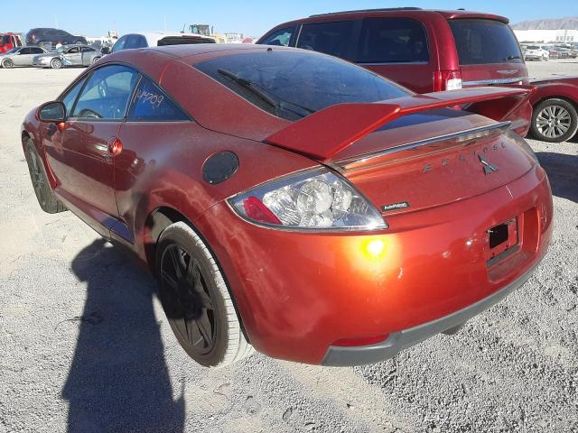 4A3AK64F38E012347 - 2008 MITSUBISHI ECLIPSE SE ORANGE photo 3