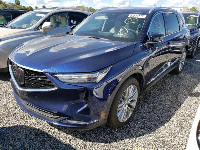 5J8YE1H80PL003740 - 2023 ACURA MDX ADVANC BLUE photo 2