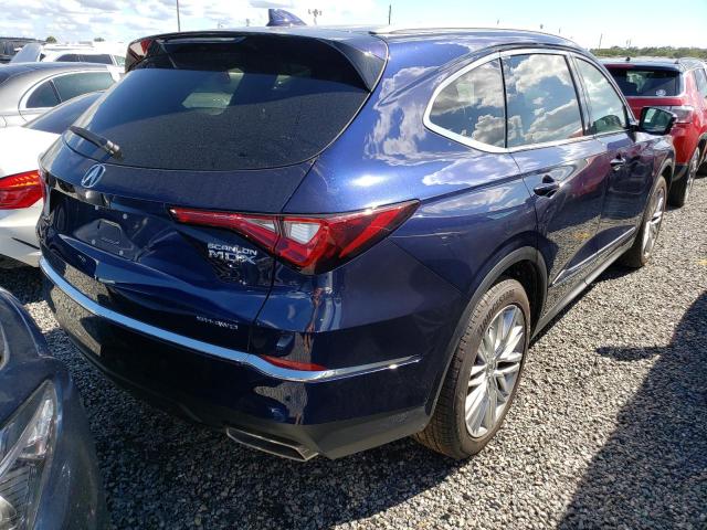 5J8YE1H80PL003740 - 2023 ACURA MDX ADVANC BLUE photo 4