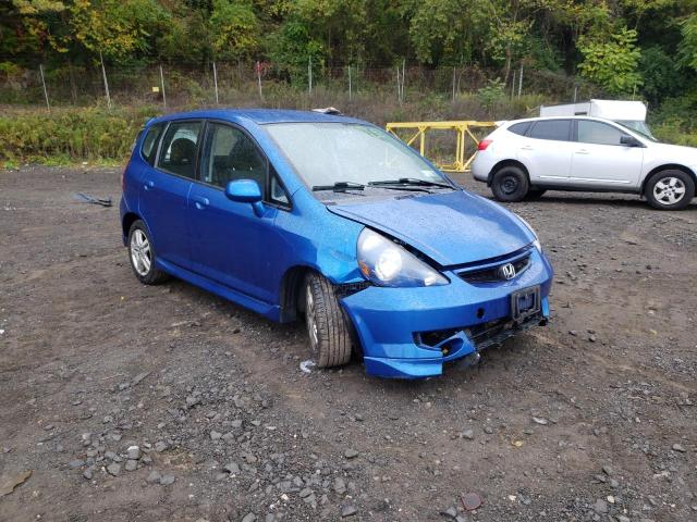 JHMGD38637S001542 - 2007 HONDA FIT S BLUE photo 1