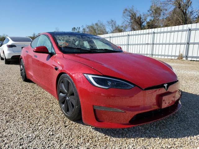 5YJSA1E57NF490462 - 2022 TESLA MODEL S Կարմիր լուսանկար 1