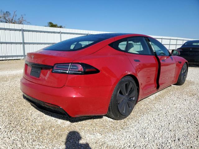 5YJSA1E57NF490462 - 2022 TESLA MODEL S Կարմիր լուսանկար 4
