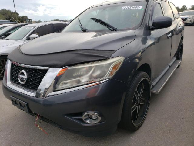 5N1AR2MN6DC608150 - 2013 NISSAN PATHFINDER GRAY photo 2