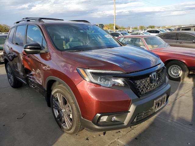 5FNYF7H5XKB002921 - 2019 HONDA PASSPORT E RED photo 1