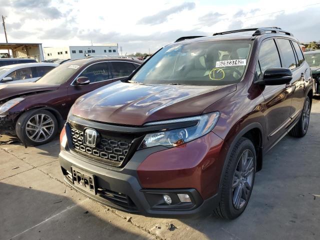 5FNYF7H5XKB002921 - 2019 HONDA PASSPORT E RED photo 2