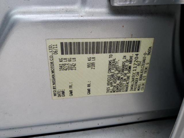 1N4AL2AP2CC117204 - 2012 NISSAN ALTIMA SILVER photo 10