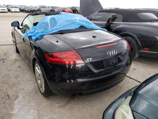 TRUMF38J281039327 - 2008 AUDI TT 2.0T BLACK photo 3