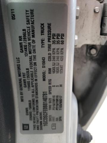 1GCDSCFE0B8140781 - 2011 CHEVROLET COLORADO L SILVER photo 10