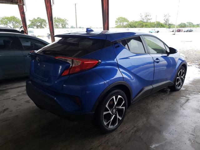 JTNKHMBX0L1086777 - 2020 TOYOTA C-HR XLE BLUE photo 4