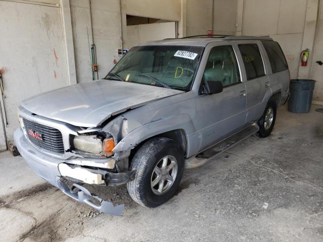 1GKEK13R8YR102349 - 2000 GMC YUKON DENA SILVER photo 2