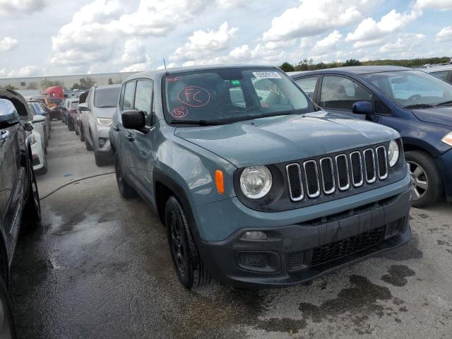 ZACCJAAB9HPF48052 - 2017 JEEP RENEGADE S GRAY photo 1
